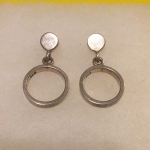Silver hoop earrings